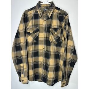 Dixxon Flannel Hofmann Designs Long Sleeve Black Khaki - Medium